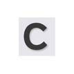 Pickup Home 3D Rio 100 - Signo - lowercase letter - 100 mm - montaje en superficie - autoadhesivo - gris