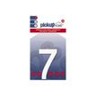 Pickup Home 3D Rio 60 - Signo - lowercase letter - 60 mm - montaje en superficie - autoadhesivo - blanco