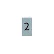 Pickup Alulook - Signo - number - 44 x 60 mm - montaje en puerta - autoadhesivo