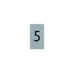 Pickup Alulook - Signo - number - 44 x 60 mm - montaje en puerta - autoadhesivo