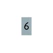Pickup Alulook - Signo - number - 44 x 60 mm - montaje en puerta - autoadhesivo
