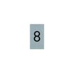 Pickup Alulook - Signo - number - 44 x 60 mm - montaje en puerta - autoadhesivo
