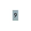 Pickup Alulook - Signo - number - 44 x 60 mm - montaje en puerta - autoadhesivo