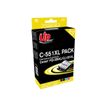 UPrint C-551XL PACK - Paquete de 5 - XL - negro, amarillo, cián, magenta - compatible - refabricado - cartucho de tinta - para Canon PIXMA iP8750, iX6850, MG5550, MG5650, MG5655, MG6450, MG6650, MG7150, MG7550, MX725