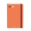 Oberthur Néa Flex 25 - Agenda - vista de la semana - 160 x 235 mm - papel blanco - tapa violeta (paquete de 6)