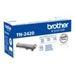 Brother TN2420 - Alto rendimiento - negro - original - cartucho de tóner - para Brother DCP-L2510, L2530, L2537, L2550, HL-L2350, L2370, L2375, MFC-L2713, L2730, L2750