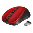 Trust Silent Click Mydo - Ratón - diestro y zurdo - 4 botones - inalámbrico - 2.4 GHz - receptor inalámbrico USB - rojo