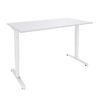 Burocean Nivo - Escritorio - rectangular - ajuste de la altura eléctrico - perla blanca - blanco base