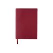 Oberthur Cuir - Cuaderno - A6 - 96 hojas / 192 páginas - papel marfil - reglado - garnet cover - cuero