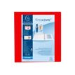 Exacompta Kreacover - Carpeta de anillas para presentaciones - ancho de la espina: 86 mm - para A4 Maxi - rojo