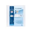 Exacompta Kreacover - Carpeta de anillas para presentaciones - ancho de la espina: 34 mm - para A4 Maxi - blanco