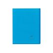 Clairefontaine Koverbook A5+ - Cuaderno - grapado - 170 x 220 mm - 48 hojas / 96 páginas - Seyès - azul, transparente - polipropileno (PP)