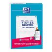 Oxford Bristol - Cuaderno - A5 - 30 hojas / 60 páginas - blanco - cuadriculado - 2 taladros - cartón laminado