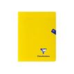 Clairefontaine MIMESYS - Cuaderno - grapado - 170 x 220 mm - 24 hojas / 48 páginas - Seyès - amarillo - polipropileno (PP)