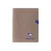 Clairefontaine MIMESYS - Cuaderno - grapado - 170 x 220 mm - 24 hojas / 48 páginas - Seyès - gris - polipropileno (PP)