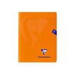 Clairefontaine MIMESYS - Cuaderno - grapado - 170 x 220 mm - 24 hojas / 48 páginas - Seyès - naranja - polipropileno (PP)