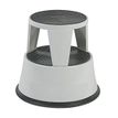 Safetool - Taburete de peldaño - 2 pasos - acero - gris