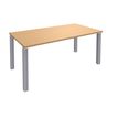 Burocean - Escritorio - rectangular - verde haya - aluminio base
