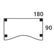 3253310165243-Bureau vague symétrique EXPRIM - L180 cm - Plateau imitation Hêtre - Pieds carbone-P_79432405_4-3