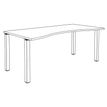 3253310165243-Bureau vague symétrique EXPRIM - L180 cm - Plateau imitation Hêtre - Pieds carbone-P_79432405_5-4