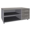 Burocean Exprim Manager - Unidad de almacenamiento - móvil - 3 cajones - aluminio, roble gris