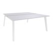 Burocean Steely - Escritorio - rectangular - perla blanca - blanco base