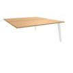 Burocean Steely - Componente de escritorio - rectangular - verde haya - blanco base
