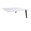 3253310163263-Bureau double STEELY - L180 cm - Double face Suivant - Pieds carbone - plateau Blanc perle-P_79432607_1-0
