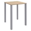 Burocean Lounge - Mesa - cuadrado - roble claro - aluminio base