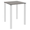 Burocean Lounge - Mesa - cuadrado - roble gris - blanco base