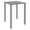 Burocean Lounge - Mesa - cuadrado - roble gris - aluminio base