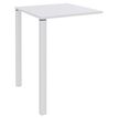 Burocean Lounge - Componente de mesa - cuadrado - blanco perla - blanco base