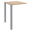 Burocean Lounge - Componente de mesa - cuadrado - roble claro - aluminio base