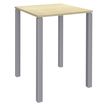Burocean Lounge - Mesa - cuadrado - arce - aluminio base