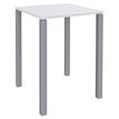 Burocean Lounge - Mesa - cuadrado - blanco perla - aluminio base
