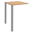 Burocean Lounge - Componente de mesa - cuadrado - verde haya - aluminio base