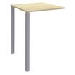 Burocean Lounge - Componente de mesa - cuadrado - arce - aluminio base
