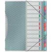 Esselte Colour'Ice - Carpeta clasificadora - 12 compartimentos - 12 piezas - con pestañas - multicolor