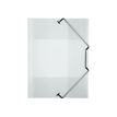 Viquel Propyglass - Carpeta de 3 solapas - ampliable - para A4 - incoloro