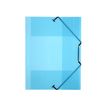Viquel Propyglass - Carpeta de 3 solapas - ampliable - para A4 - azul