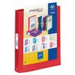 Viquel Propyglass - Carpeta de anillas para presentaciones - ancho de la espina: 35 mm - para A4 - rojo