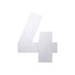 Pickup Home - Signo - number - 145 mm (height) - aluminio pulido