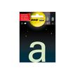 Pickup Glow In The Dark - Signo - lowercase letter - 75 mm (height) - autoadhesivo