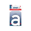 Pickup Home 3D Rio 100 - Signo - lowercase letter - 100 mm (height) - autoadhesivo - acrílico - blanco