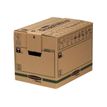Bankers Box SmoothMove FastFold Small - Caja de envío de correo - 32.7 cm x 42.9 cm x 31 cm - solapas plegables - marrón - paquete de 5