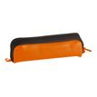 Clairefontaine CUIRISE - Portalápices - piel verdadera - marrón, naranja