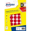 Avery A5 - Etiqueta codificada en colores autoadhesiva - rojo (paquete de 400)