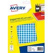 Avery A5 - Etiqueta codificada en colores autoadhesiva - azul (paquete de 2940)