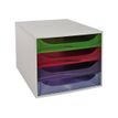 9002493424531-Exacompta Ecobox - Module de classement 4 tiroirs - gris/ arlequin transparent-P_79438476_2-1