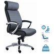 MT MTGA 3XHD - Silla - parte trasera alta - reposabrazos - inclinación - giratorio - espuma, imitación de piel - negro